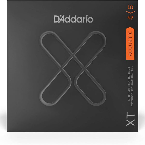 D'Addario XTAPB1047 XT Phosphor Bronze Acoustic Guitar Strings - .010-.047 Extra Light