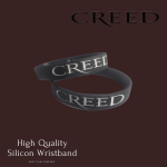 Creed  American rock band high quality Silicon Wristband