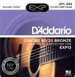 D'Addario EXP13 Coated 80/20 Bronze Acoustic Guitar Strings - .011-.052 Custom Light - Image 3