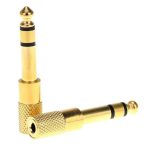 1PC Audio Jack Adapter 6.35mm Male 3.5mm Female Stereo Jack Convertor Plug for Microphone
