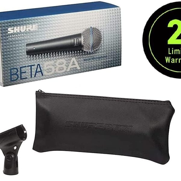 Shure Beta 58A Supercardioid Vocal Microphone