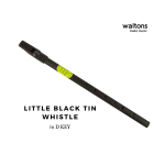Waltons Little Black Whistle | D Key World Famous Tin Whistle Made in Dublin, Iriland