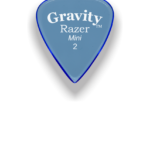 Gravity Picks Razer GRAM2ME- Mini Size, 2mm (Unpolished) Handcrafted Acrylic Mini Guitar/Bass Pick with an 80-degree Bevel
