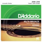D'Addario EZ890 Great American Bronze 85/15 Super Light Acoustic Guitar Strings, Super Light, 9-45 - Image 2