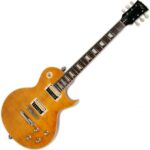 Vintage Reissued Series Paradise V100AFD Electric Guitar (Flamed Maple Amber)
