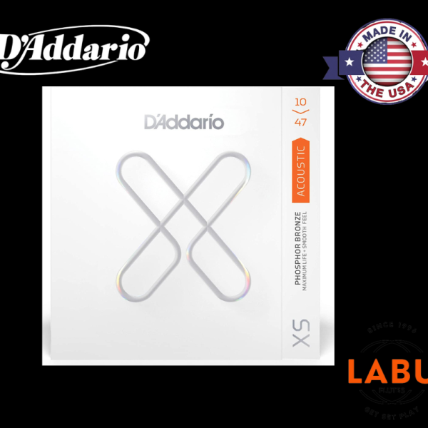 D'Addario XSAPB1047 Phosphor Bronze Acoustic Guitar Strings - .010-.047 Extra Light