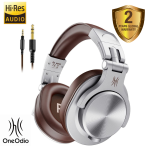 OneOdio A71 Wired Over Ear Headphones, Studio Headphones with SharePort, Professional Adapter-Free Monitor Recording & Mixing Headphones with Stereo Sound for Electric Drum Piano Guitar Amp (Brown)