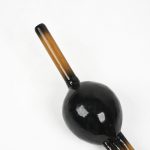 Handmade--BIN-Pungi-Snake-Wooden-Sapera-Been Black And Natural