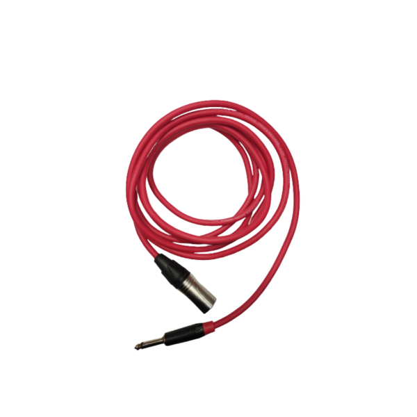 XLR To Stereo Jack 3M  XLR 3 MALE Instrumental Noise-Free Cable for Microphone/ Guitar/ Keyboard