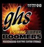 GHS Strings GB7M 7-String Guitar Boomers, Nickel-Plated Electric Guitar Strings, Medium (.010-.060)