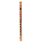 Combo of Scal G-12 Bamboo G Natural Medium Flute and Flute Bag - Wooden - Image 3