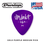 Dunlop 486PMD Gels Guitar Picks Purple Medium Guitar Pick Made in USA