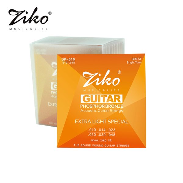 Ziko DP-010 Phosphorous Bronze Extra Light Acoustic Guitar Strings Set