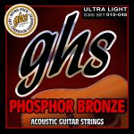 GHS Strings S305 Phosphor Bronze Acoustic String Set Ultra Light Set (010-046)