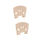 2 Pcs Full Size 4/4 Violin Maple Bridge Violin Parts (Wood Color)