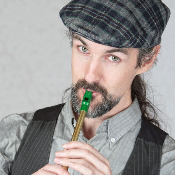 Feadóg Brass D Whistle- Made in Ireland