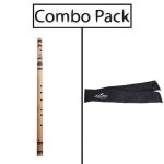 Combo of Scal E-10 Bamboo Flute and Flute Bag - Wooden