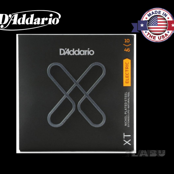 D'Addario XTE1046 XT Nickel Plated Steel Electric Guitar Strings - .010-.046 Regular Light