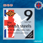 Rotosound BS9 British Steel Electric Guitar Strings (9-42)