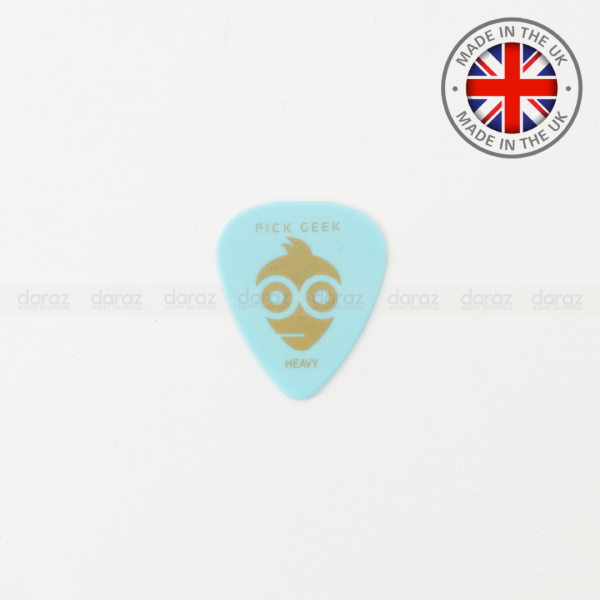 Pick Geek Delrin Guitar Pick Heavy (0.96mm) Light Blue Made in UK