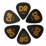 DR Black Delrin Guitar Picks PBK-H Heavy 1.0mm Guitar Picks