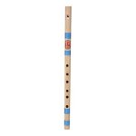 Combo of Bamboo Traditional C Key Whistle Flute and Flute Bag - Natural - Image 2