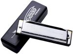 Swan Harmonica C Key Steel  - Silver