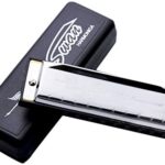Swan Harmonica C Key Steel  - Silver