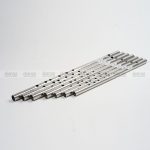 Professional Steel Nickel Plated Premium Bansuri Silver Flute Set of  7