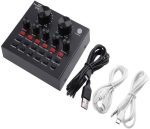 BM-800 Condenser Microphone Full Studio With V8 Sound Card Audio Interface External Usb Live Microphone Sound Card with Bluetooth Function with Smartphones Connections Full Package Setup for Youtuber/ Bloger/Siging/ Studio Recording - Image 4