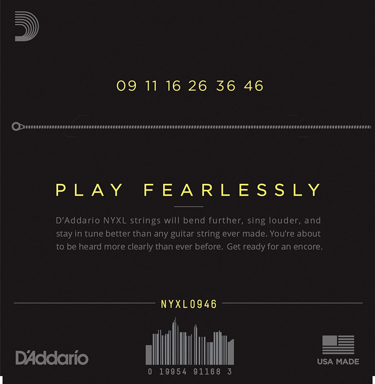 D'Addario NYXL0946 Electric Guitar Hybrid Gauge Strings Set - Image 3