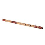 Combo of Bamboo Flute and Flute Bag - Natural Bamboo - Image 2