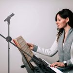 Moukey Microphone Mic Stand, Tripod Boom Microphone Stand with 2 Non-Slip Mic Clip Holders and 2 Foam Covers, Collapsible and Adjustable Mic Stand Suitable for Shure SM7B and SM58, Black, MMs-3 - Image 6