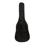Acoustic Guitar Gig Bag Case Backpack with Zippered Pocket Design - Black