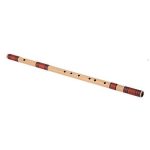 Combo of Bamboo Flute and Flute Bag - Natural Bamboo - Image 2
