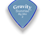 Sunrise Big Mini 2.0mm Master Finish (Unpolished) Blue GSUB2M Handcrafted Acrylic Guitar/Bass Pick with an 80-degree Bevel