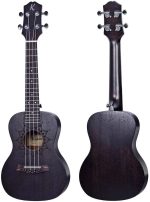 Kaysen Ukulele With bag,picks,strings & belt black tennor size - U1 26