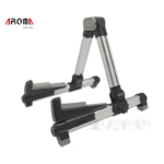 AROMA AGS-08 Folding Adjustable Universal String Instrument Guitar Stand for Acoustic Guitar, Classical, Electric, Violin, Ukulele- Aluminum Alloy A-Frame