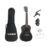 BWS EST&1988 23 Inch Concert Ukulele Black Hawaiian Mini Guitar 4 Strings Mahogany Ukulele Music Uku