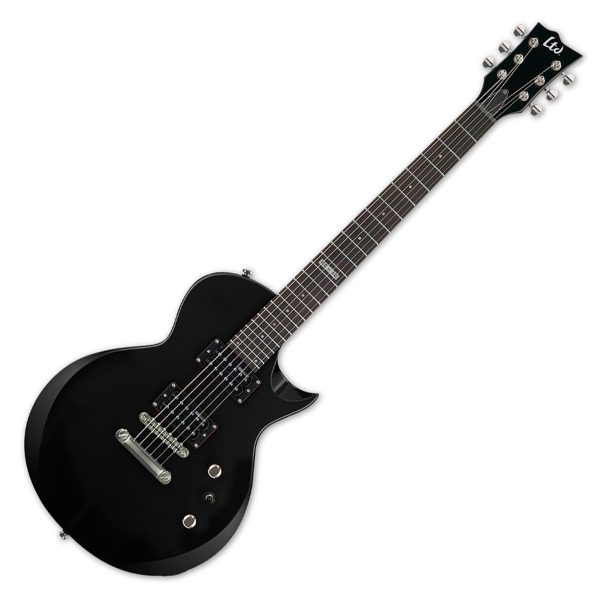 ESP LTD EC-10 - Black Solidbody Electric Guitar with Basswood Body, Maple Neck, Hardwood Fretboard, and 2 Humbucking Pickups - Black