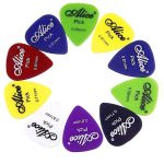 Smooth Guitar Picks - Multi Color - 10 pcs