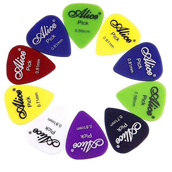 Smooth Guitar Picks - Multi Color - 10 pcs
