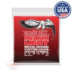 Ernie Ball Nickel Wound Medium Light Guitar Strings with Wound G - 12-54 Gauge (P02206) Custom Electric Guitar Strings 12-54 Medium Light