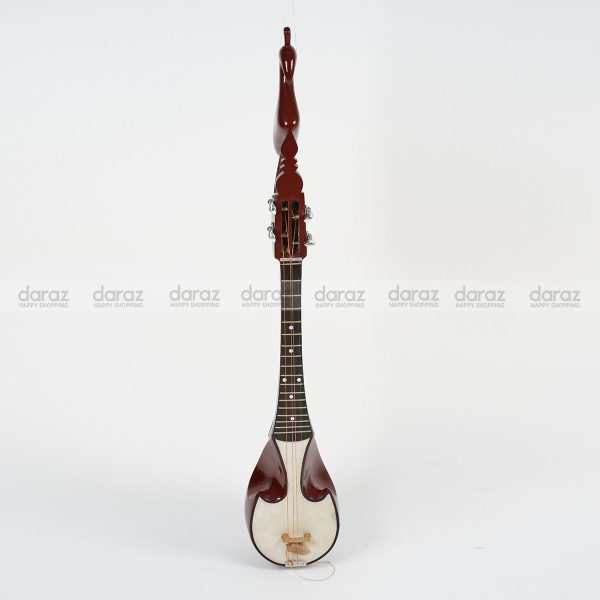 Custom Guitar Style  Dotara Deluxe Bass  Carved Wood Instrument, 4 String Guitar, Bangladeshi Musical Instrument with electric output