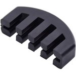 Violin Viola Rubber Practice Mute Violin Practice Mute - Dampening Sound Mutes for Beginners (Black)