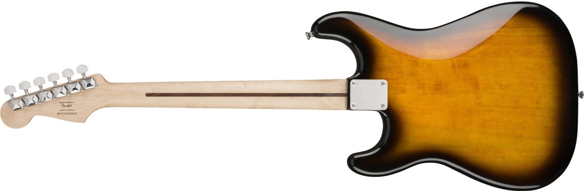 Squier Bullet Strat Hardtail in Brown Sunburst with Laurel Fingerboard - Image 2