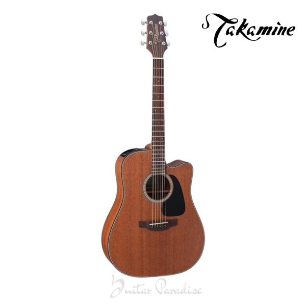Takamine G-Series GD11MCE NS Dreadnought Acoustic-Electric Guitar – Natural Satin All-Mahogany Cutaway Guitar