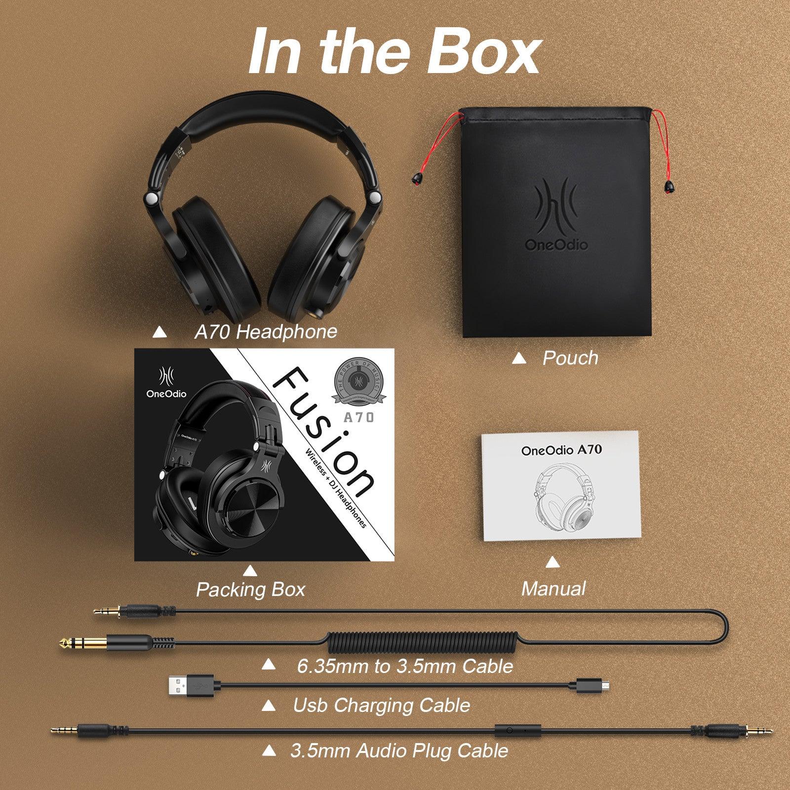 1_c4ec6b4e-c6fd-4784-a063-9146259cf2b9 OneOdio® A70 Bluetooth & Wired Headphones, Critically Acclaimed - Image 3