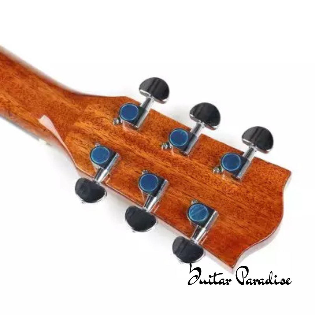 4 Deviser L-720A 40″ Grand Auditorium High-Gloss Acoustic Guitar - Image 3