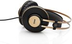 AKG Pro Audio K92 Over-Ear, Closed-Back, Critical Listening and Studio Headphones, Matte Black and Gold - Image 6